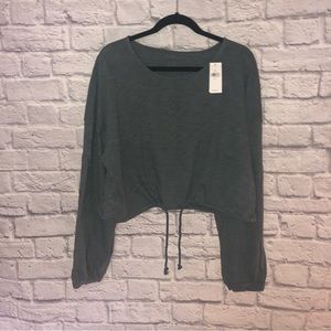 American Eagle Long Sleeve Crop Top